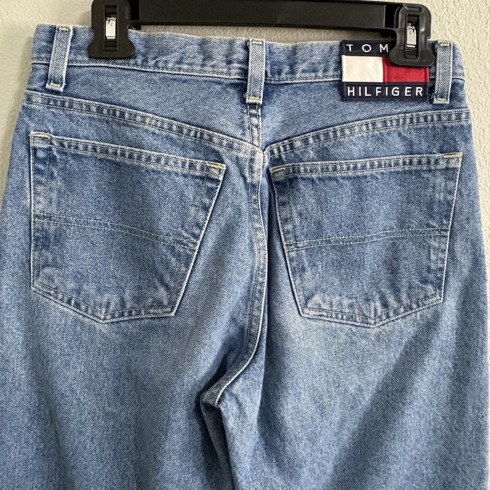 Vintage Tommy Hilfiger Jeans Womens 9 30x29 ACTUAL Straight Leg Logo 90s Y2K - Picture 6 of 12